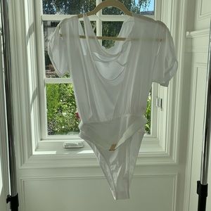 Agent Provocateur White Bodysuit/Swimsuit